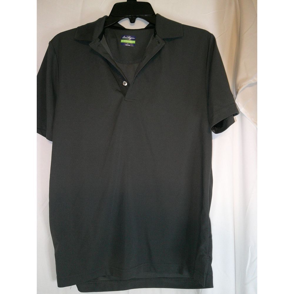 Classic Gray Performance Golf Polo Shirt Athletic Moisture‎ Wicking Casual Sport